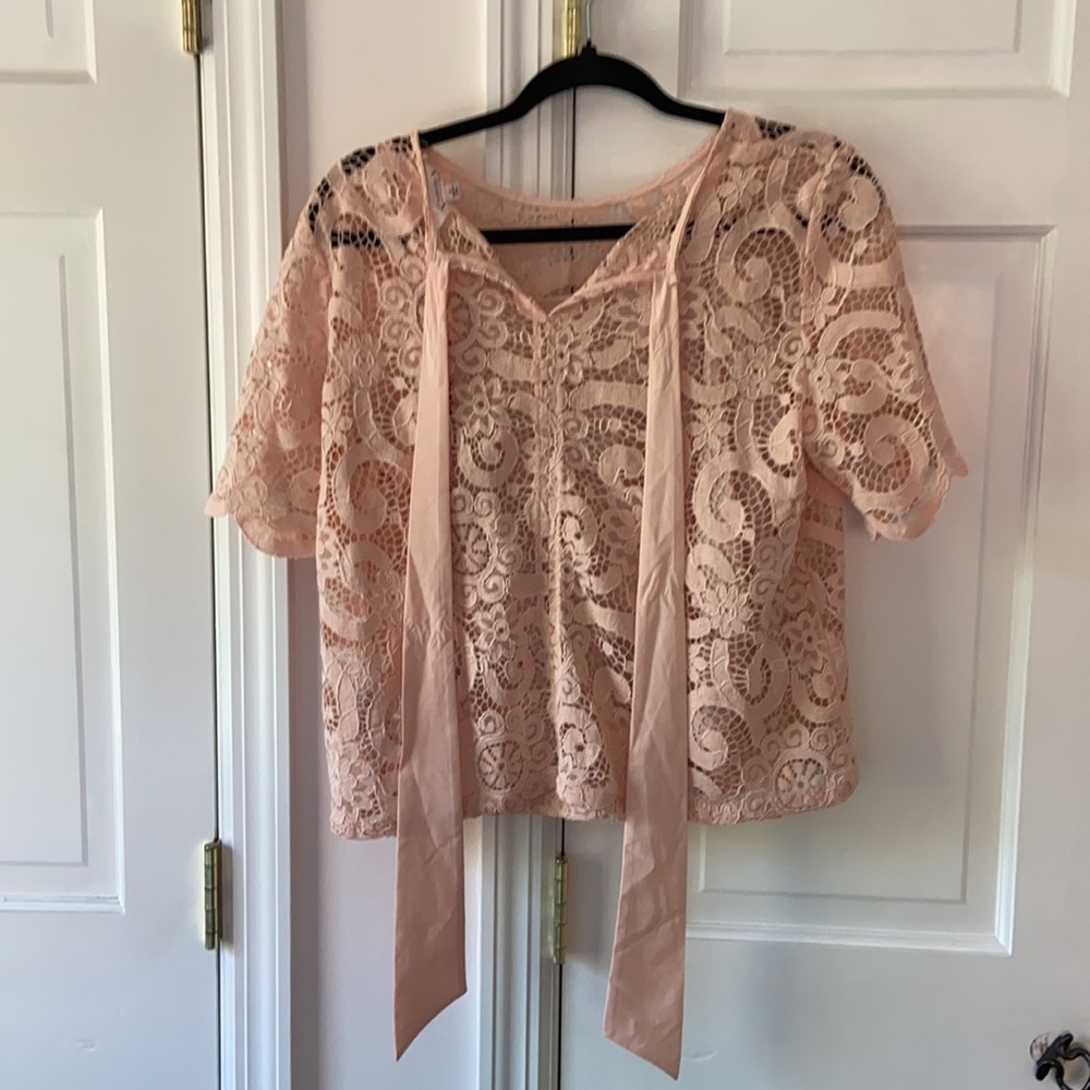 Pink Lace Top - Picture 2 of 2